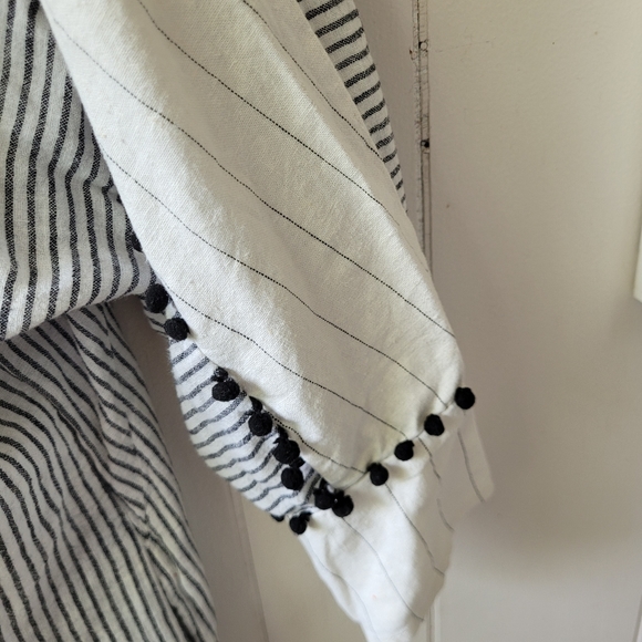 Zara Basic Tunic Top Linen Blend Size Small - Picture 10 of 11